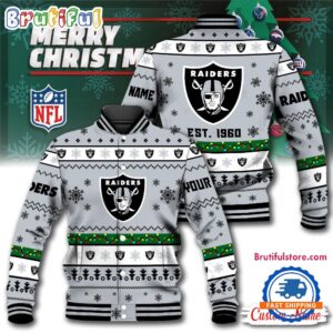 Las Vegas Raiders NFL Style Baseball Jacket For Fans