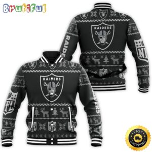 Las Vegas Raiders NFL Style Baseball Jacket For Fans