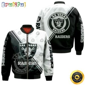 Las Vegas Raiders NFL Style Bomber Jacket For Fans