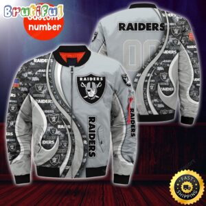 Las Vegas Raiders NFL Style Bomber Jacket For Fans