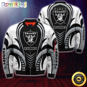 Las Vegas Raiders NFL Style Bomber Jacket For Fans