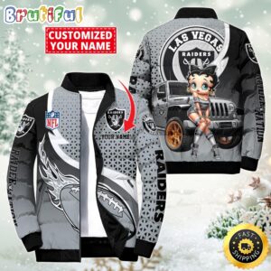 Las Vegas Raiders NFL Style Puffer Jacket For Fans