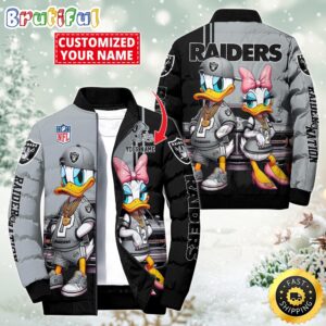 Las Vegas Raiders NFL Style Puffer Jacket For Fans
