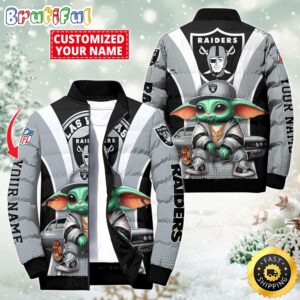 Las Vegas Raiders NFL Style Puffer Jacket For Fans