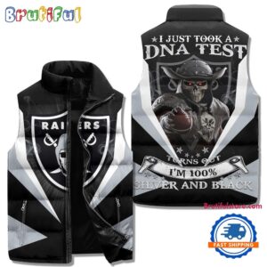 Las Vegas Raiders NFL Style Sleeveless Puffer Jacket For Fans
