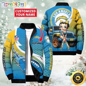 Los Angeles Chargers NFL Style Puffer Jacket For Fans
