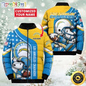 Los Angeles Chargers NFL Style Puffer Jacket For Fans