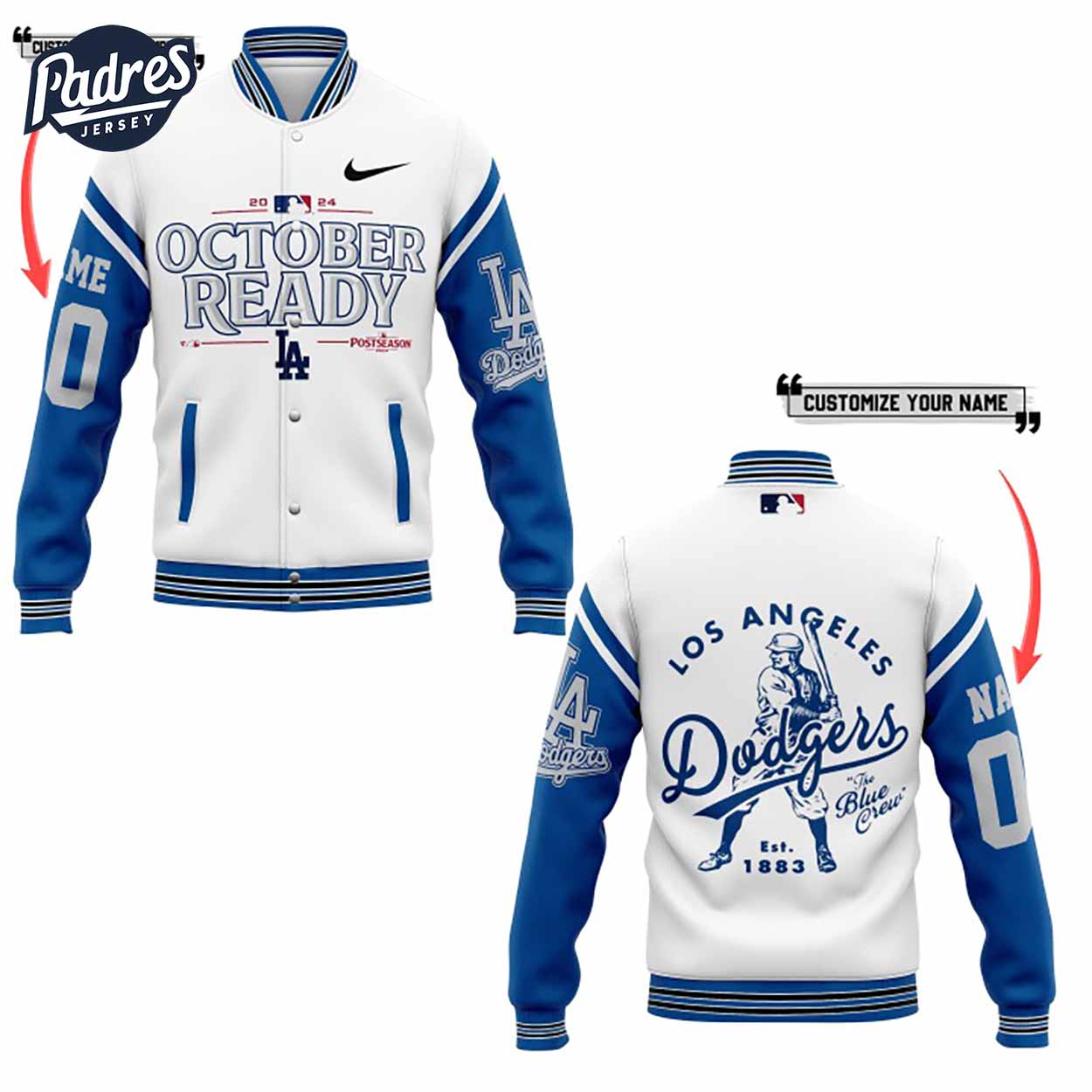 Los Angeles Dodgers MLB Style Baseball Jacket For Fans