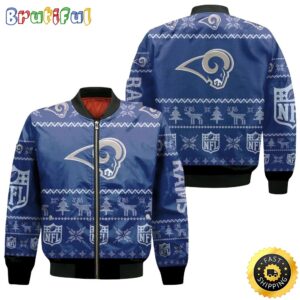 Los Angeles Rams NFL Style Bomber Jacket For Fans