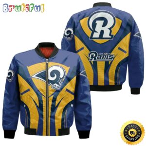 Los Angeles Rams NFL Style Bomber Jacket For Fans