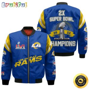Los Angeles Rams NFL Style Bomber Jacket For Fans