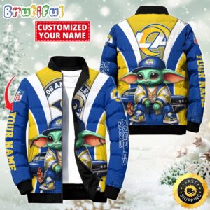 Los Angeles Rams NFL Style Puffer Jacket For Fans