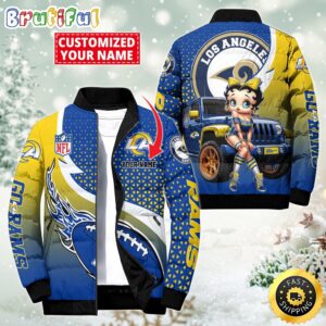 Los Angeles Rams NFL Style Puffer Jacket For Fans