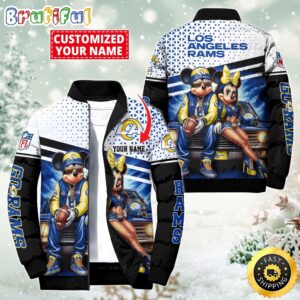 Los Angeles Rams NFL Style Puffer Jacket For Fans