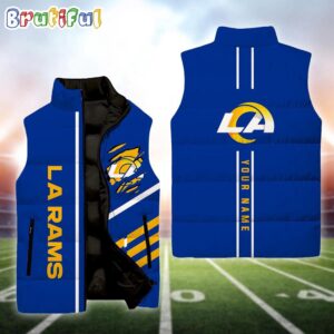 Los Angeles Rams NFL Style Sleeveless Puffer Jacket For Fans