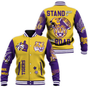 LSU Tigers NCAA Style Baseball Jacket For Fans