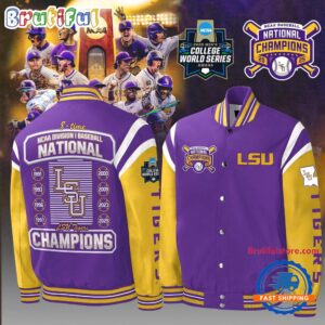 LSU Tigers NCAA Style Baseball Jacket For Fans