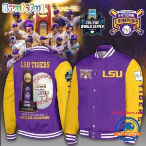 LSU Tigers NCAA Style Baseball Jacket For Fans