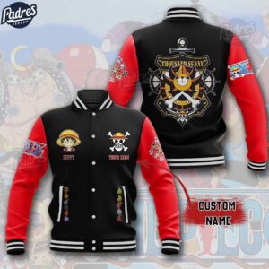 Luffy One Piece Anime Style Baseball Jacket For Fans