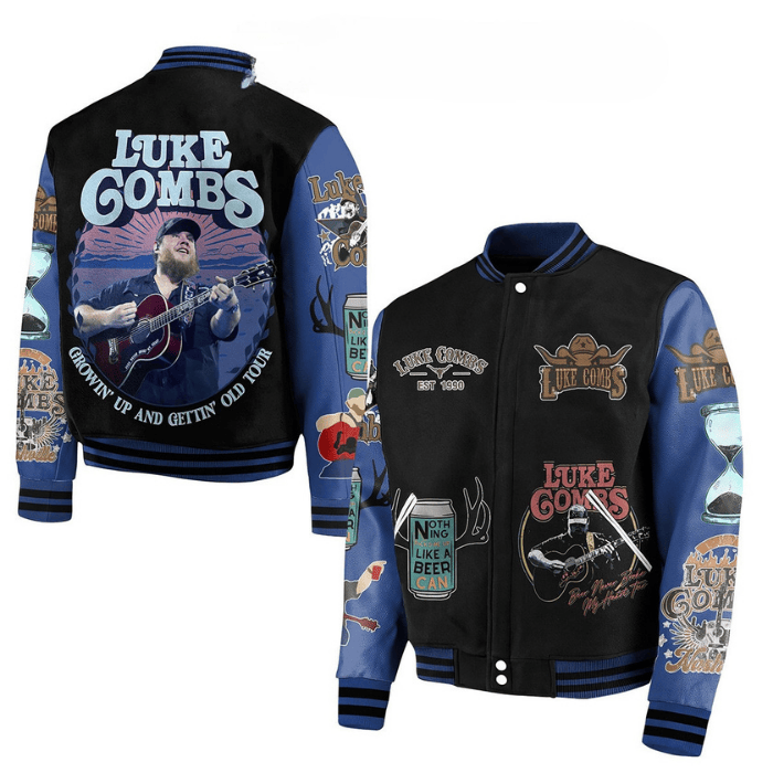 Luke Combs Music Style Baseball Jacket For Fans