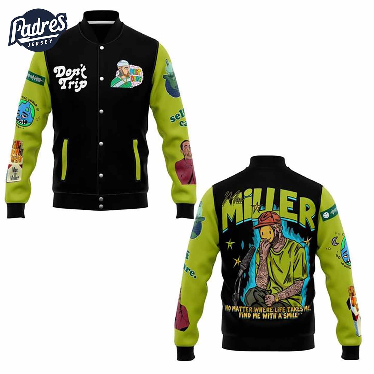 Mac Miller Music Style Baseball Jacket For Fans