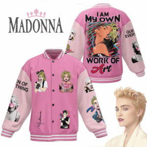 Madonna Music Style Baseball Jacket For Fans