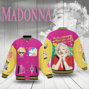 Madonna Music Style Baseball Jacket For Fans