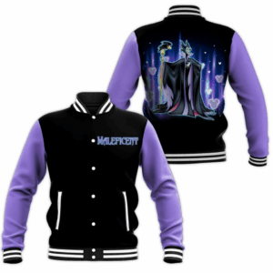 Maleficent Disney Style Baseball Jacket For Fans