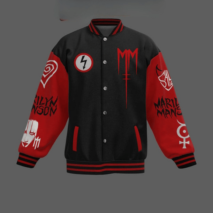 Marilyn Manson Music Style Baseball Jacket For Fans