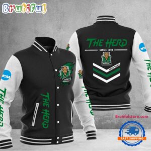 Marshall Thundering Herd NCAA Style Baseball Jacket For Fans
