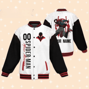 Marvel's Spider-Man: Miles Morales Movies Style Baseball Jacket For Fans