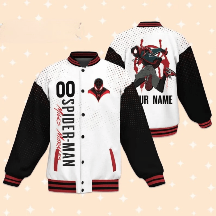 Marvel's Spider-Man: Miles Morales Movies Style Baseball Jacket For Fans