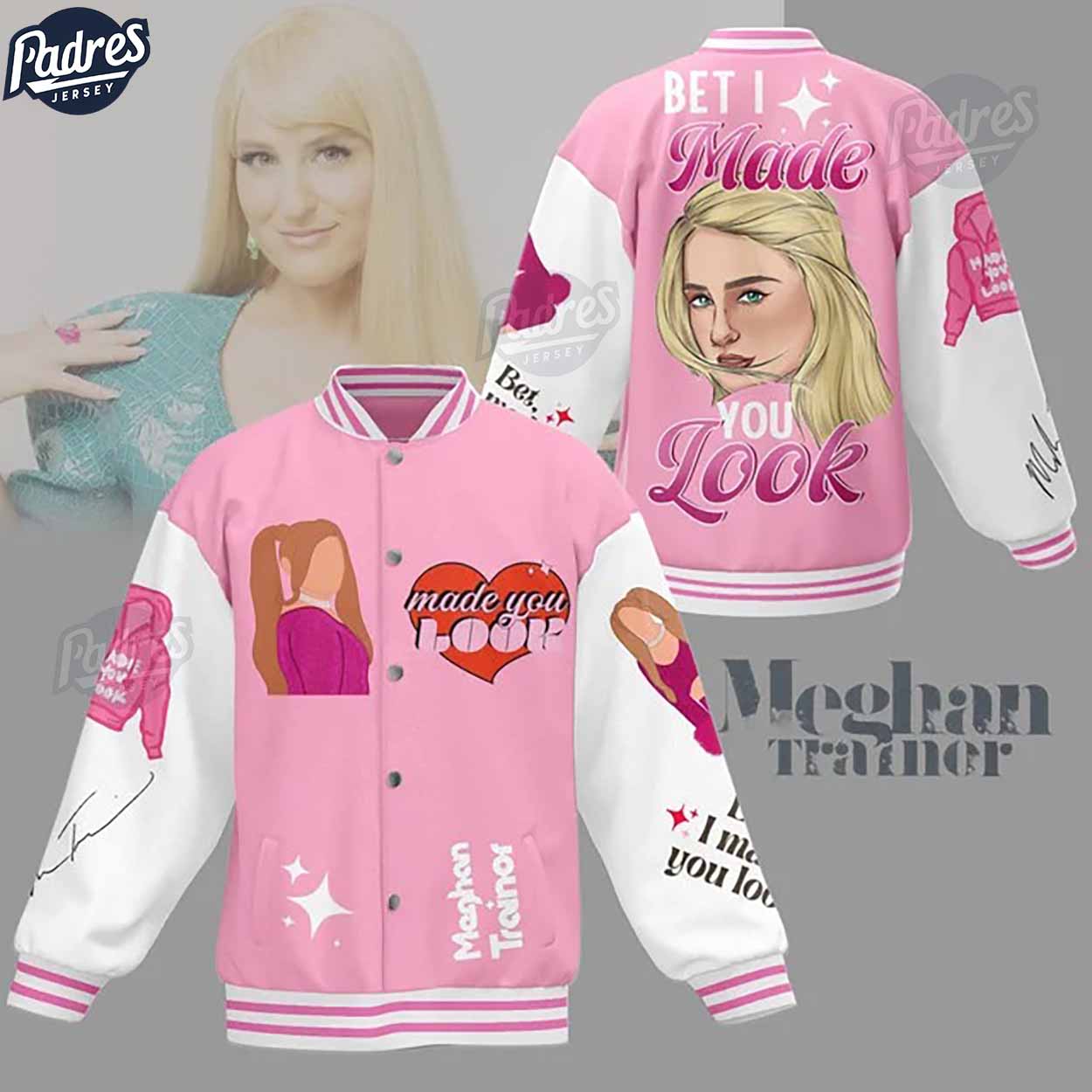 Meghan Trainor Music Style Baseball Jacket For Fans