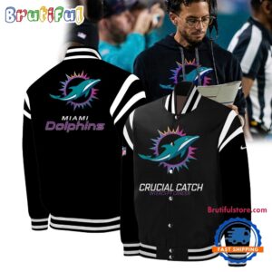 Miami Dolphins NFL Style Baseball Jacket For Fans