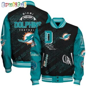 Miami Dolphins NFL Style Baseball Jacket For Fans