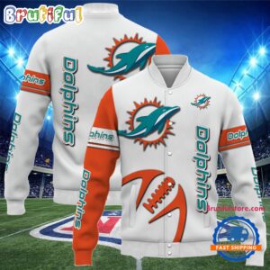 Miami Dolphins NFL Style Baseball Jacket For Fans