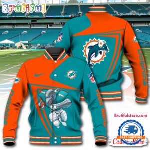 Miami Dolphins NFL Style Baseball Jacket For Fans