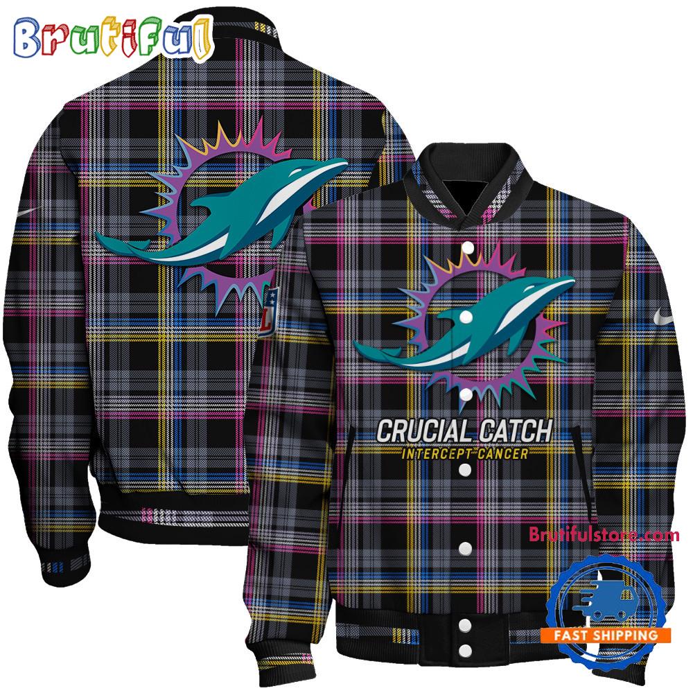 Miami Dolphins NFL Style Baseball Jacket For Fans