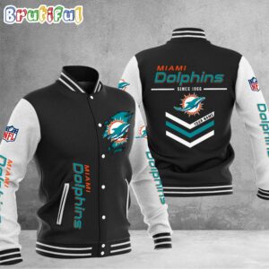 Miami Dolphins NFL Style Baseball Jacket For Fans