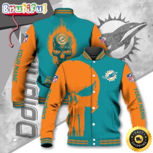Miami Dolphins NFL Style Baseball Jacket For Fans