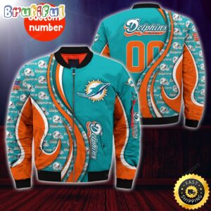 Miami Dolphins NFL Style Bomber Jacket For Fans