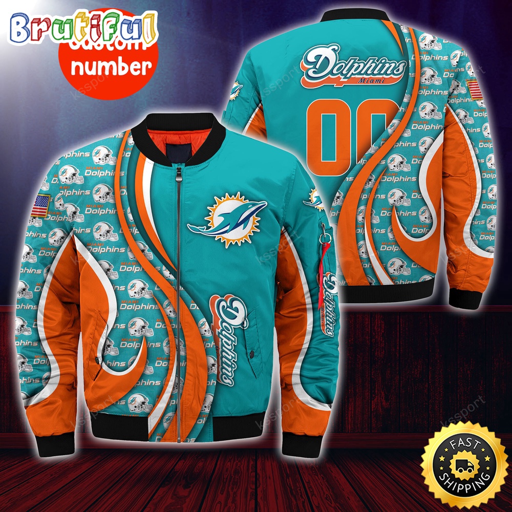 Miami Dolphins NFL Style Bomber Jacket For Fans