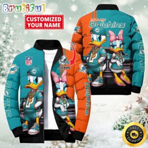 Miami Dolphins NFL Style Puffer Jacket For Fans