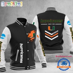 Miami Hurricanes NCAA Style Baseball Jacket For Fans