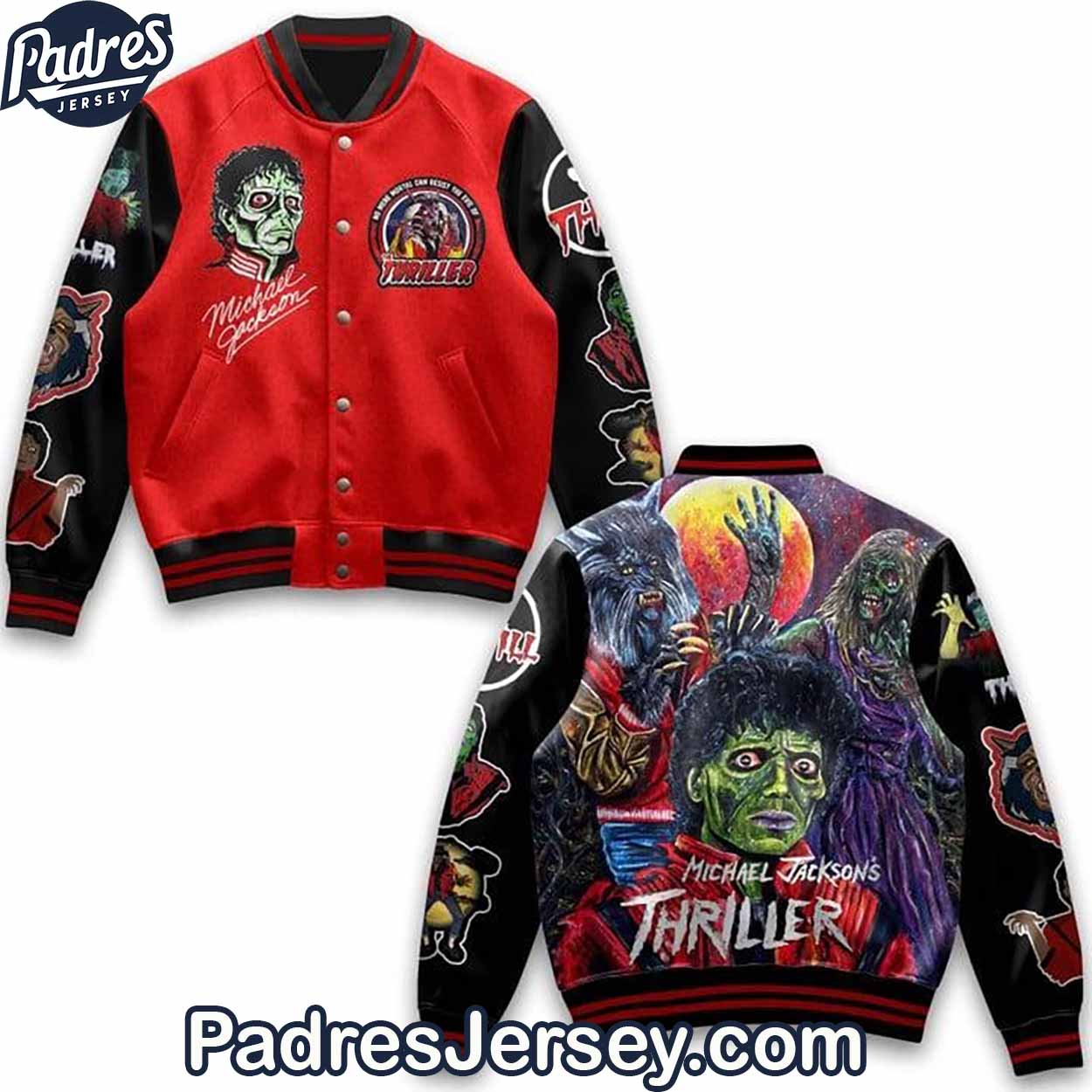 Michael Jackson Music Style Baseball Jacket For Fans