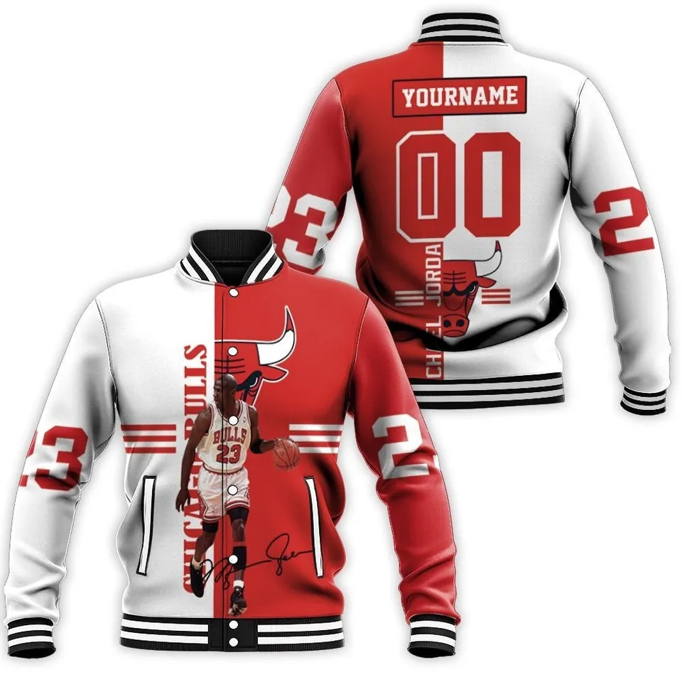 Michael Jordan NBA Style Baseball Jacket For Fans