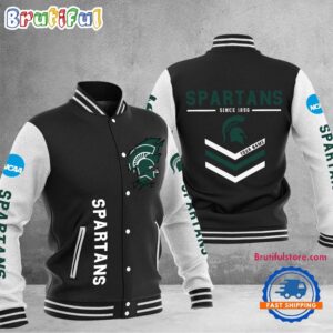 Michigan State Spartans NCAA Style Baseball Jacket For Fans