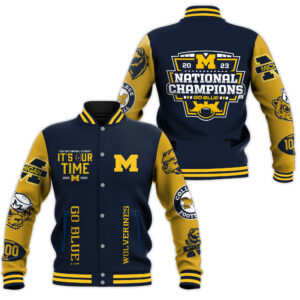 Michigan Wolverines NCAA Style Baseball Jacket For Fans
