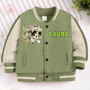 Mickey Mouse Cartoon Style Baseball Jacket For Fans