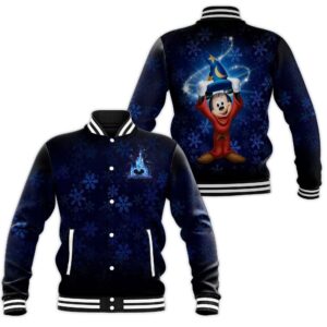 Mickey Mouse Cartoon Style Baseball Jacket For Fans